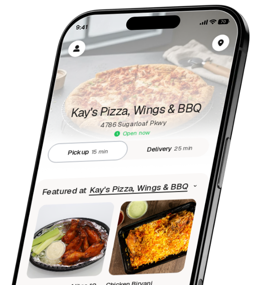 Kay's Pizza, Wings & BBQ app preview